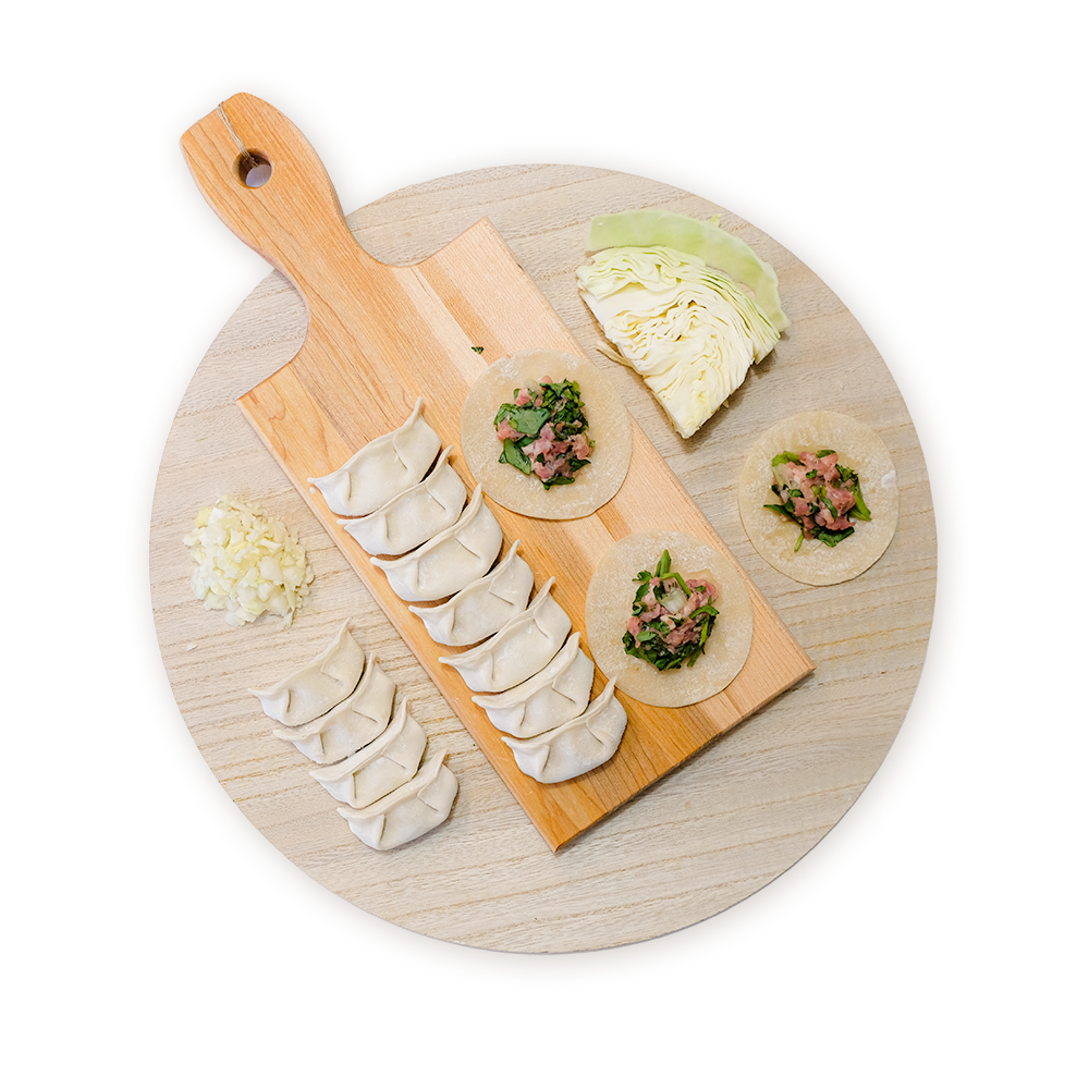 Cabbage & Pork Dumplings with Regular Wrapper 高麗菜豬肉餃子 (厚皮)